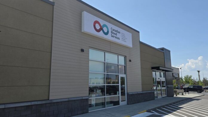 Canadian Blood Services Building in Lethbridge